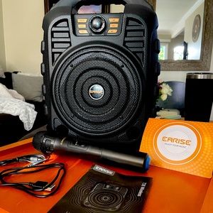 Karaoke Bluetooth Speaker with Wireless Microphone